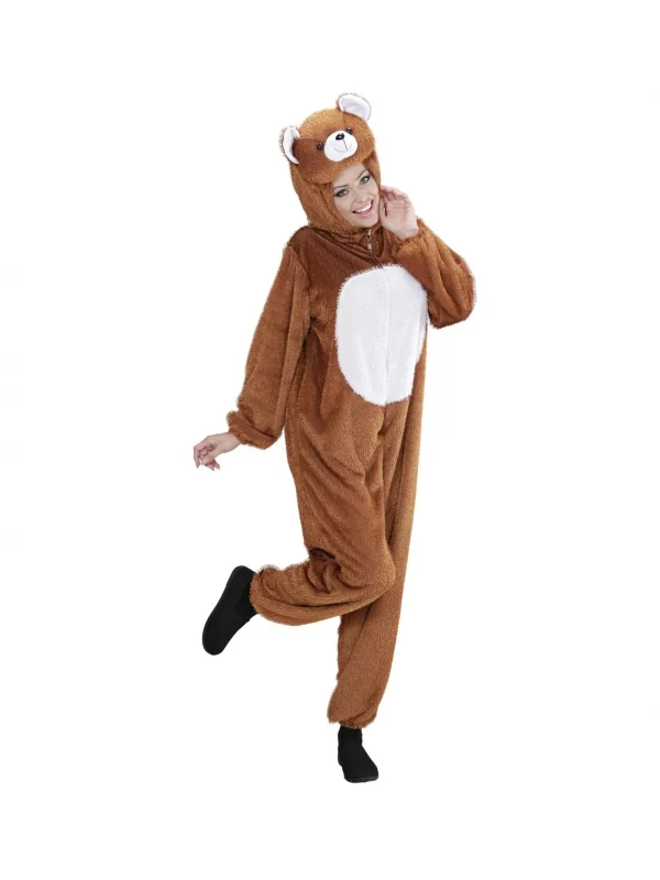 WIDMANN Déguisement Ours Brun, Adulte (combinaison à Capuche Et Masque) 2 WIDMANN Déguisement Ours Brun, Adulte (combinaison à Capuche Et Masque) – Image 2