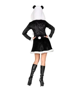 WIDMANN Déguisement Panda Femme Noir Et Blanc (robe Avec Capuche) -Mon deguisement Magasin deguisement panda femme noir et blanc robe avec capuche 2