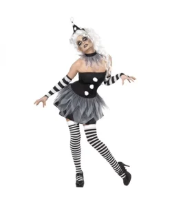 Smiffys Déguisement Pierrot Femme (robe, Ras Du Cou, Chapeau & Manchettes)