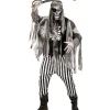 WIDMANN Déguisement Pirate Bateau Fantôme Homme (chemise Avec Squelette Apparent, Veste, Pantalon, Bandana, Cache-oeil)