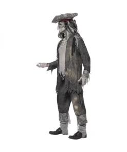 Smiffys Déguisement Pirate Bateau Fantôme Homme (veste - T-shirt, Pantalon, Tricorne) -Mon deguisement Magasin deguisement pirate bateau fantome homme veste t shirt pantalon tricorne 2