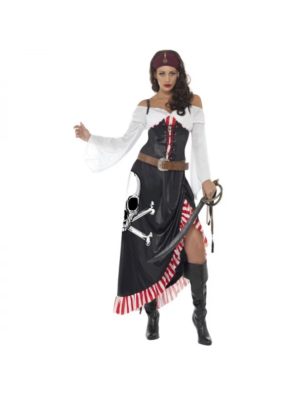 Smiffys Déguisement Pirate, Belle Aventurière (Top, Jupe Et Ceinture) 1 Smiffys Déguisement Pirate, Belle Aventurière (Top, Jupe Et Ceinture)