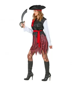 WIDMANN Déguisement Pirate Des Caraïbes Femme Avec Tricorne Et Bandeau - Du S Au XXXL -Mon deguisement Magasin deguisement pirate des caraibes femme avec tricorne et bandeau du s au xxxl 2
