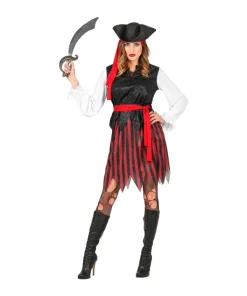 WIDMANN Déguisement Pirate Des Caraïbes Femme Avec Tricorne Et Bandeau - Du S Au XXXL