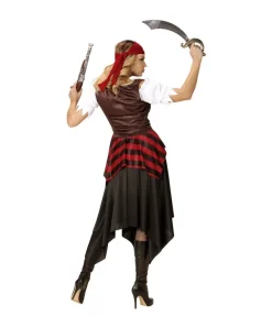 WIDMANN Déguisement Pirate Femme (robe Longue, Corset, Bandeau) -Mon deguisement Magasin deguisement pirate femme robe longue corset bandeau 2
