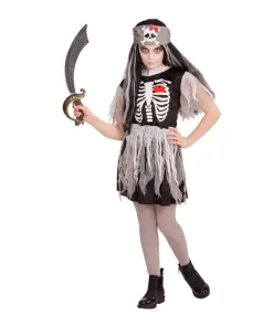 WIDMANN Déguisement Pirate Fille, Fantôme De Bateau (robe, Bandana)