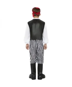 Smiffys Déguisement Pirate Garçon Noir Et Blanc (chemise, Pantalon, Sur-bottes, Foulard, Ceinture) -Mon deguisement Magasin deguisement pirate garcon noir et blanc chemise pantalon sur bottes foulard ceinture 2