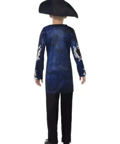 Smiffys Déguisement Pirate Zombie Luxe, Garçon (haut, Pantalon, Tricorne) -Mon deguisement Magasin deguisement pirate zombie luxe garcon haut pantalon tricorne 2