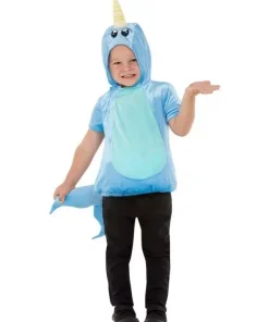 Smiffys Déguisement Poisson Narval Pour Tout-petit, Bleu, Haut à Capuche
