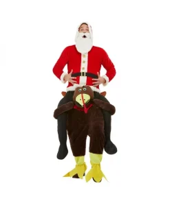 Smiffys Déguisement Porté Père Noël à Dos De Dinde Homme (combinaison)