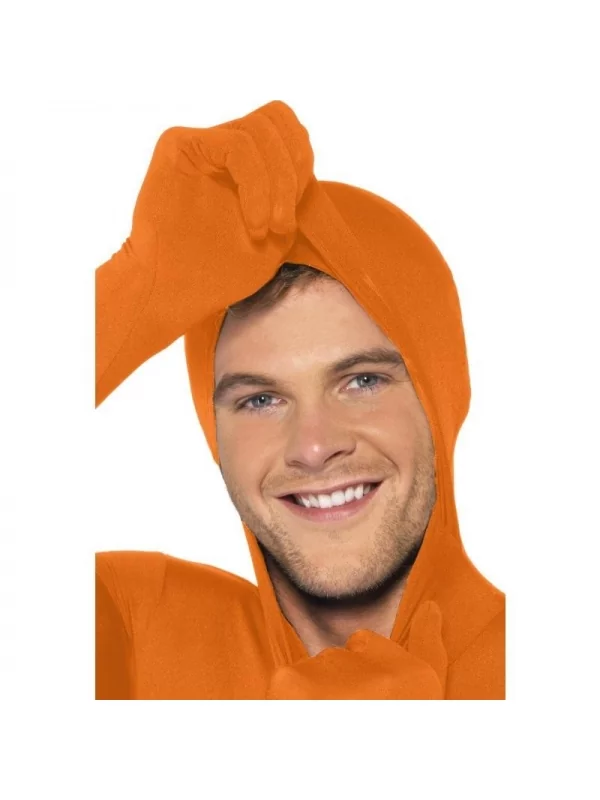 Smiffys Déguisement Seconde Peau Orange Adulte (combinaison Avec Cagoule) 2 Smiffys Déguisement Seconde Peau Orange Adulte (combinaison Avec Cagoule) – Image 2