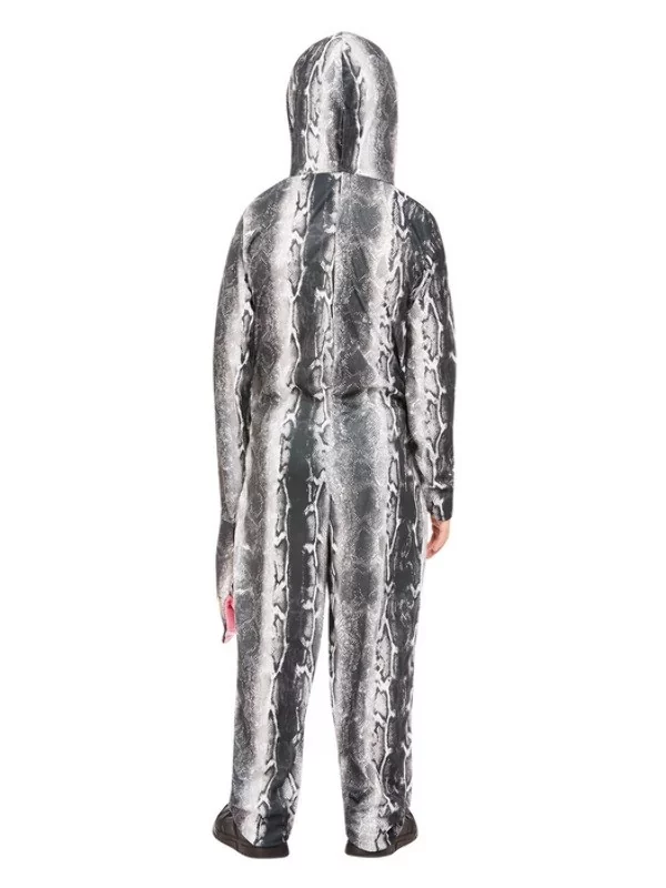 Smiffys Déguisement Serpent, Gris, Enfant (combinaison à Capuche) 3 Smiffys Déguisement Serpent, Gris, Enfant (combinaison à Capuche) – Image 3