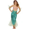 WIDMANN Déguisement Sirène Enfant Vert (robe, Bracelets, Serre-tête Avec Perles)