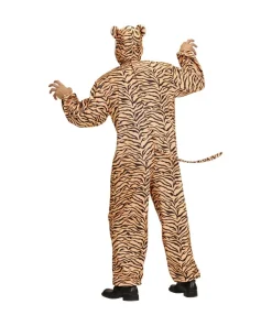 WIDMANN Déguisement Tigre Peluche Adulte (combinaison Avec Capuche/masque) -Mon deguisement Magasin deguisement tigre peluche adulte combinaison avec capuche masque 2