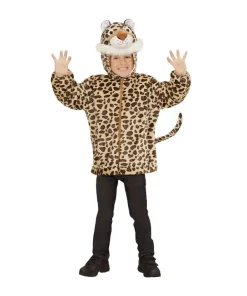 WIDMANN Déguisement Veste Peluche à Capuche Avec Tête De Léopard