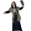 WIDMANN Déguisement Zombie Garçon (tunique Avec Capuche, Buste Holographique Avec Os, Ceinture)