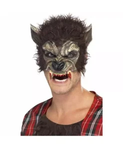 Smiffys Demi-Masque Loup Garou Avec Fourrure