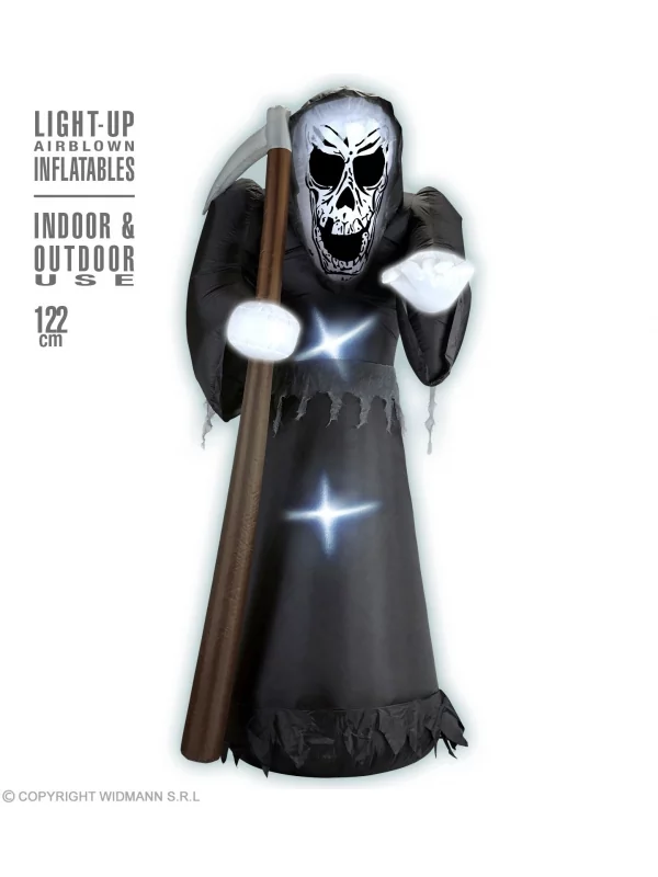 WIDMANN Faucheuse Gonflable Lumineuse Avec Ventilateur - 122 Cm 1 WIDMANN Faucheuse Gonflable Lumineuse Avec Ventilateur - 122 Cm