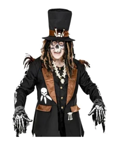 WIDMANN Gants Squelette Halloween - Taille Adulte 6 WIDMANN Gants Squelette Halloween - Taille Adulte -Mon deguisement Magasin gants squelette halloween taille adulte 2