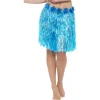 Smiffys Jupe Hawaïenne Hula Bleu Fluo Avec Fleurs