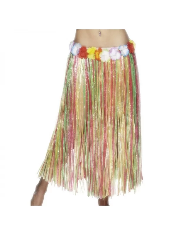 Smiffys Jupe Raphia Multicolore Avec Ceinture Fleur 1 Smiffys Jupe Raphia Multicolore Avec Ceinture Fleur
