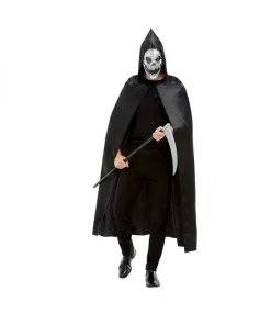 Smiffys Kit Faucheuse De La Mort Noir, Homme (cape, Masque Et Faux Et 100 Cm)
