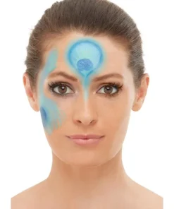 Kit Maquillage à L'eau Paon (peinture Visage, Pot Paillettes, Applicateur) -Mon deguisement Magasin kit maquillage a l eau paon peinture visage pot paillettes applicateur 2