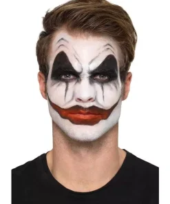 Smiffys Maquillage à L'eau Clown Sanguinaire (3 Couleurs, Faux Sang, Nez, Dents, éponge, Brosse) -Mon deguisement Magasin maquillage a l eau clown sanguinaire 3 couleurs faux sang nez dents eponge brosse 2