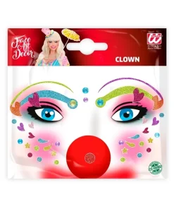 WIDMANN Maquillage Clown Avec Paillettes Par Transfert -Mon deguisement Magasin maquillage clown avec paillettes par transfert 2