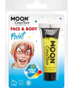 Smiffys Maquillage Moon Créations Visage Et Corps, Jaune, 12 Ml