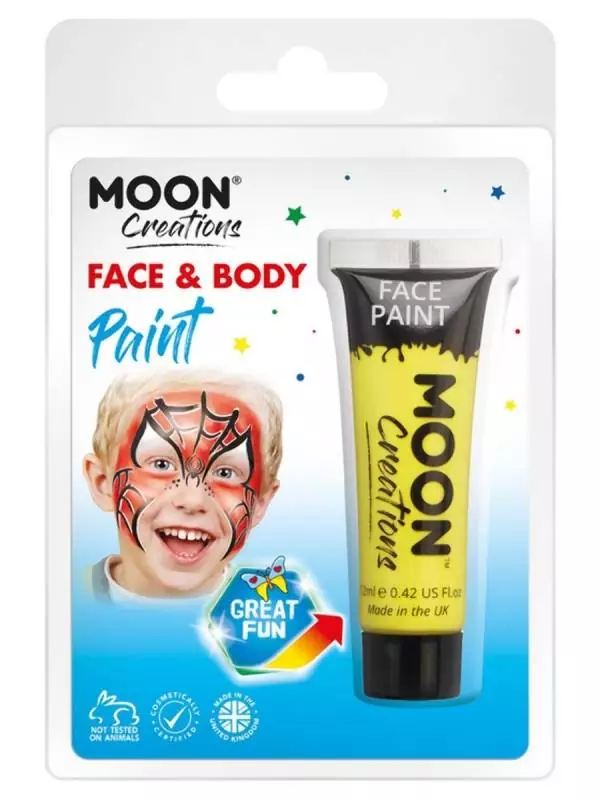 Smiffys Maquillage Moon Créations Visage Et Corps, Jaune, 12 Ml 1 Smiffys Maquillage Moon Créations Visage Et Corps, Jaune, 12 Ml