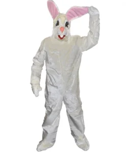 Mascotte Lapin Blanc Adulte