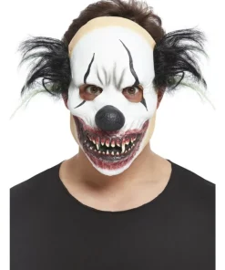 Smiffys Masque Clown Maléfique, Latex, Avec Cheveux