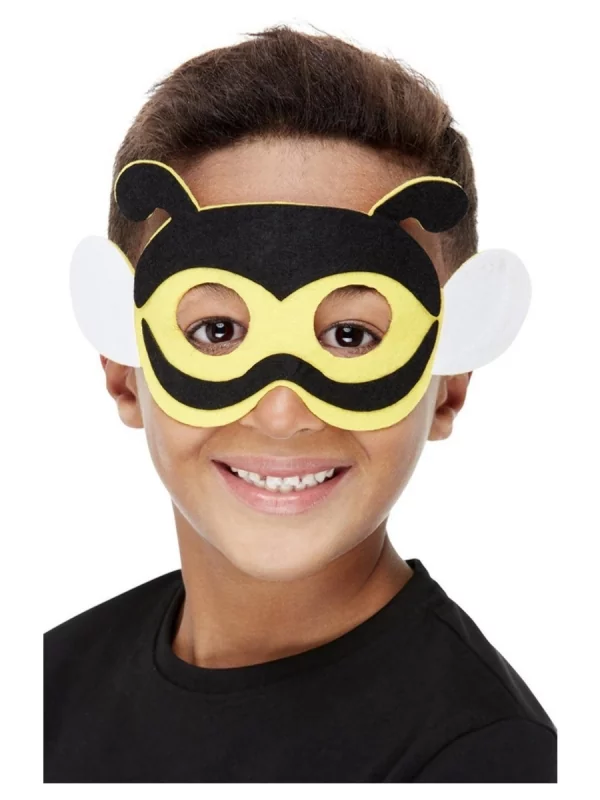 Smiffys Masque D'abeille En Feutre Avec élastique (enfant) 2 Smiffys Masque D'abeille En Feutre Avec élastique (enfant) – Image 2