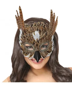WIDMANN Masque De Hibou En Plumes Pour Adulte