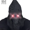 WIDMANN Masque Faucheuse Avec Yeux Lumineux Rouges (piles AAA Incluses)