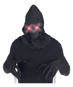 WIDMANN Masque Faucheuse Avec Yeux Lumineux Rouges (piles AAA Incluses) -Mon deguisement Magasin masque faucheuse avec yeux lumineux rouges piles aaa incluses 2