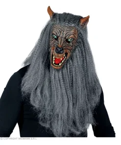 WIDMANN Masque Intégral Latex Avec Fourrure De Loup-garou Pour Adulte