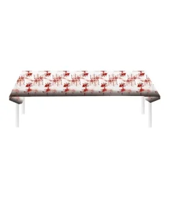 Mon deguisement Magasin -Mon deguisement Magasin nappe en plastique tachee de sang pour halloween 270 x 136 cm 1