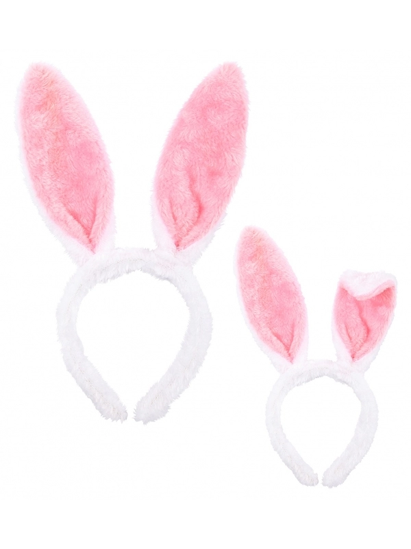 WIDMANN Oreilles De Lapin Blanc Et Rose 1 WIDMANN Oreilles De Lapin Blanc Et Rose