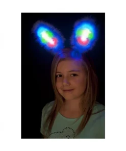 Smiffys Oreilles De Lapin Bleues Lumineuses