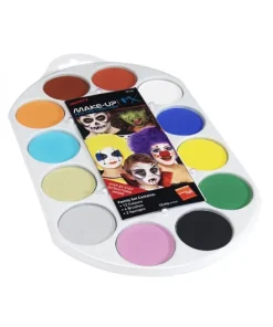 Smiffys Palette Peinture Corps Et Visage 12 Couleurs