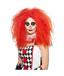Smiffys Perruque Clown Femme Crépue Rouge