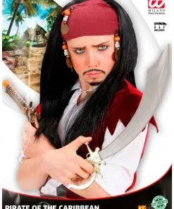 WIDMANN Perruque Pirate De Caraïbes Enfant Avec Bandana Et Perles