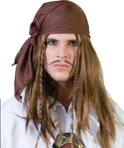 Perruque Pirate Des Caraïbes Avec Bandana
