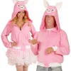WIDMANN Polaire Avec Capuche Tête De Cochon Pour Adulte