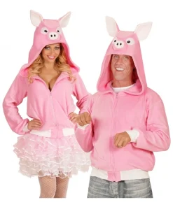WIDMANN Polaire Avec Capuche Tête De Cochon Pour Adulte