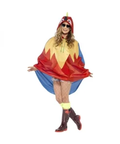 Smiffys Poncho Party Imperméable Perroquet