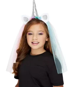 Smiffys Serre-tête Licorne Avec Voile Pour Fille