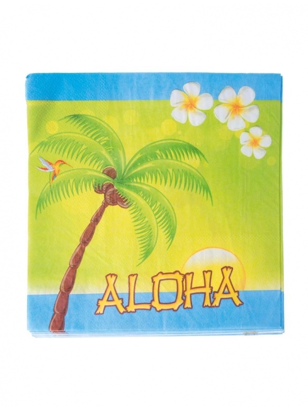 ESPA - Funny Fashion Serviettes De Table Papier Aloha (33x33cm) 1 ESPA - Funny Fashion Serviettes De Table Papier Aloha (33x33cm)